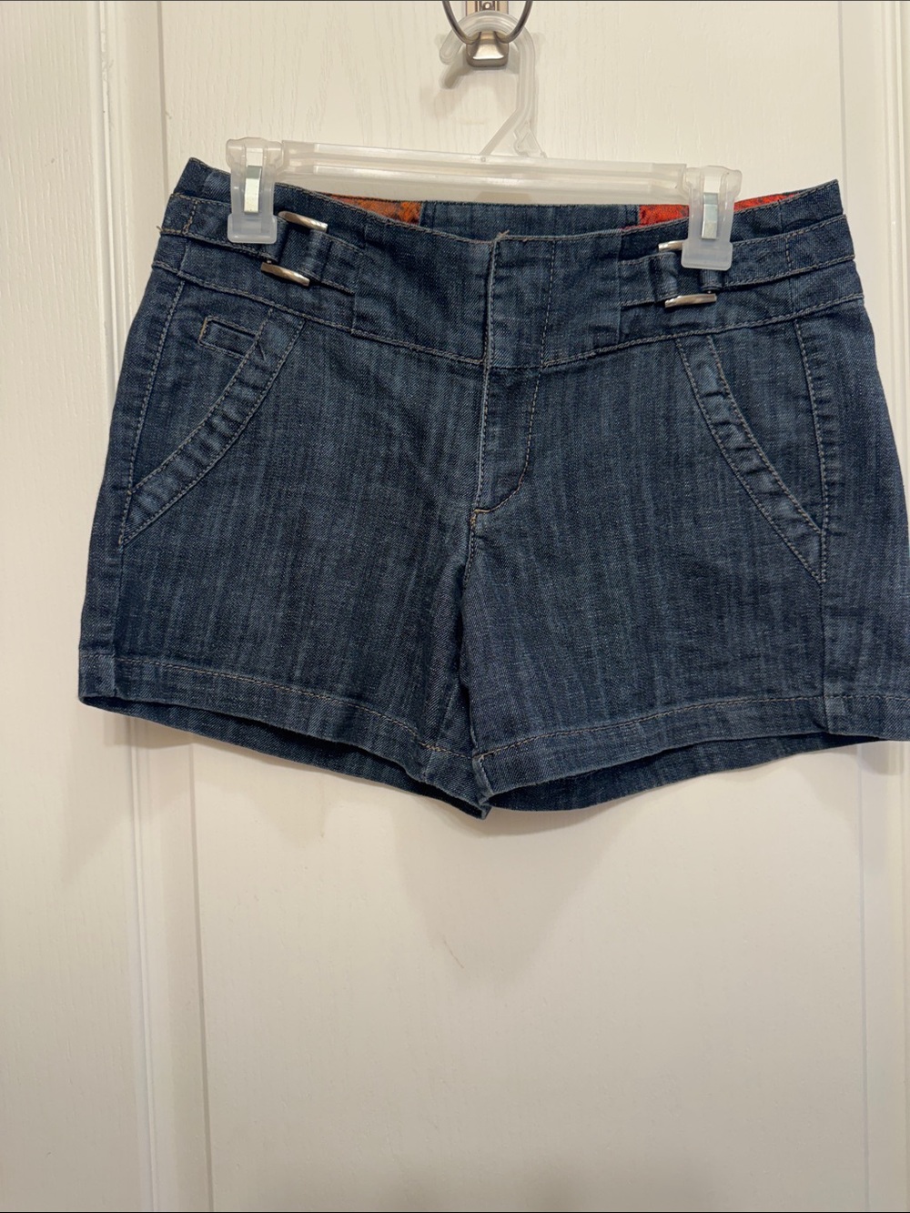one 5 one Dark Blue Denim Shorts